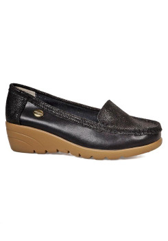 Mocasín Cuero Eliette Negro